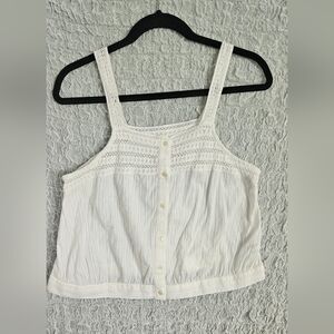 Universal Thread Cream Button-Down Camisole